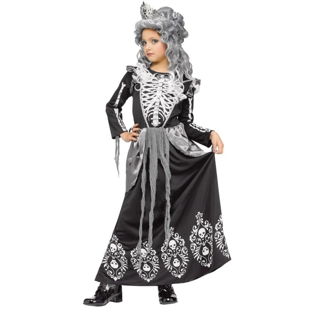 Skeleton Queen Costume Girl's XL 14-16